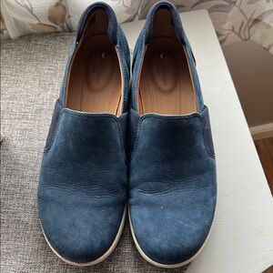 Casual Blue Slip-On Shoes